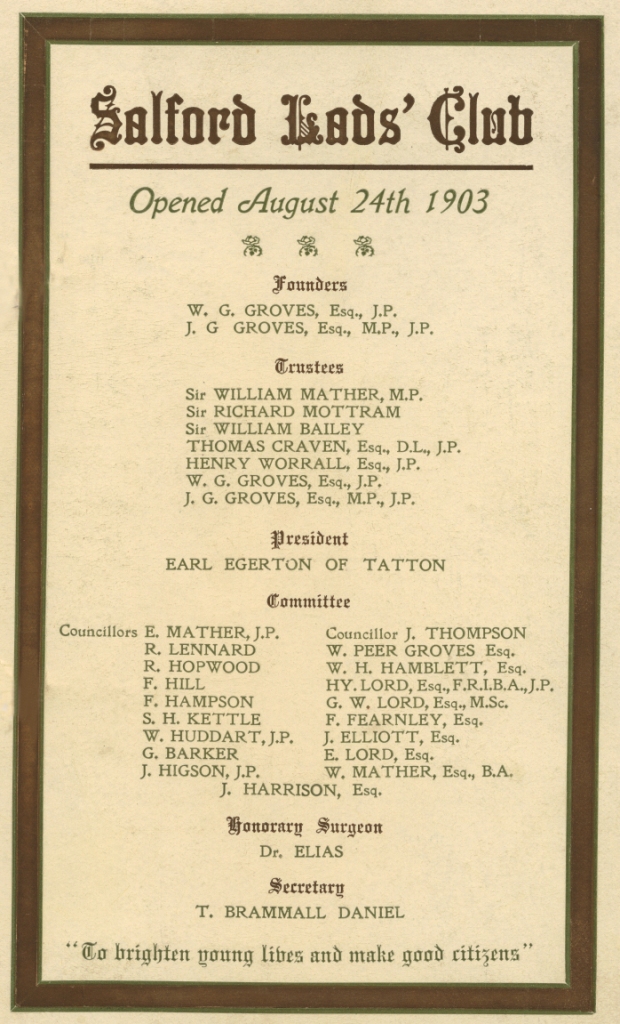 The original 1903 commemorative card